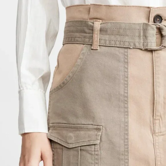 FRAME Paperbag Multi Tone Skirt - Picture 4 of 7